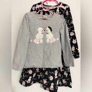 Gymboree Gray and Black Poodle set